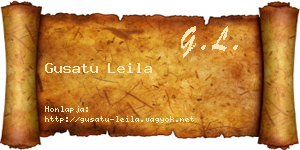 Gusatu Leila névjegykártya